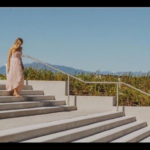 Floral high low summer dress